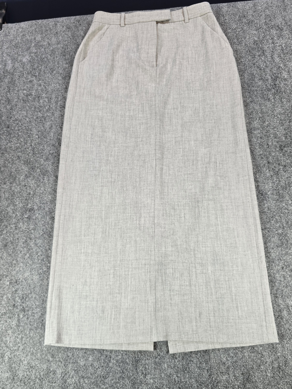 Abercrombie & Fitch Gray Pencil Maxi Skirt Women’s ST Tailored Minimalist Career